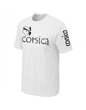 T-SHIRT CORSE BLANC