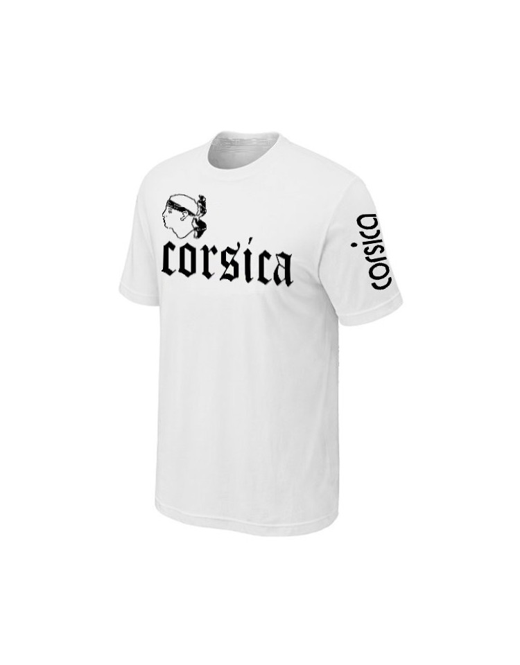 T-SHIRT CORSE BLANC