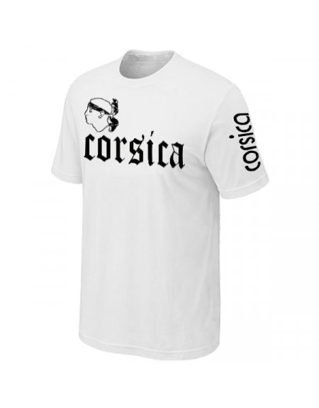 T-SHIRT CORSE BLANC