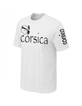 T-SHIRT CORSE BLANC