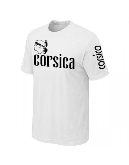 T-SHIRT CORSE BLANC