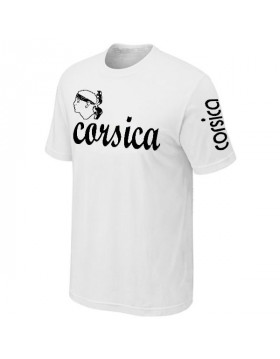 T-SHIRT CORSE BLANC