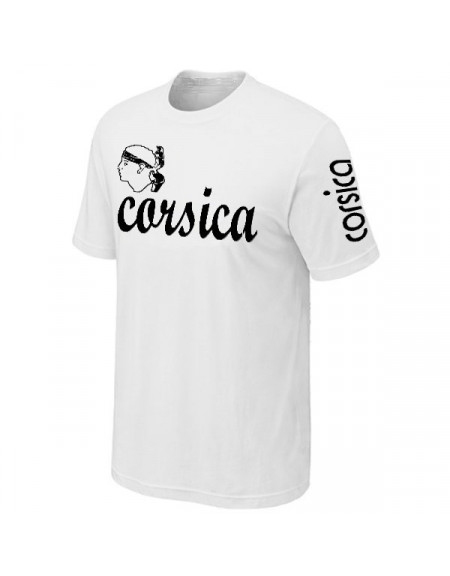 T-SHIRT CORSE BLANC