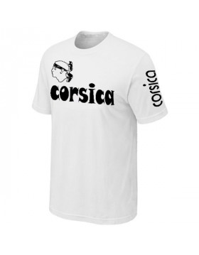 T-SHIRT CORSE BLANC