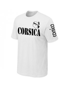 T-SHIRT CORSE BLANC