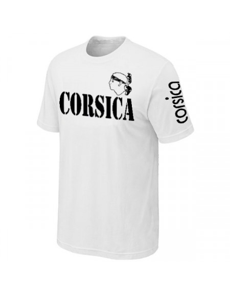 T-SHIRT CORSE BLANC