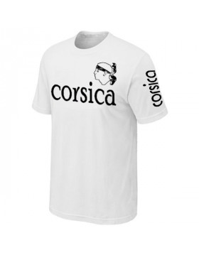 T-SHIRT CORSE BLANC