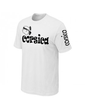 T-SHIRT CORSE BLANC