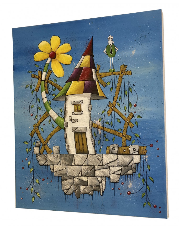 TABLEAU MAISON sur la route de PERIGUEUX