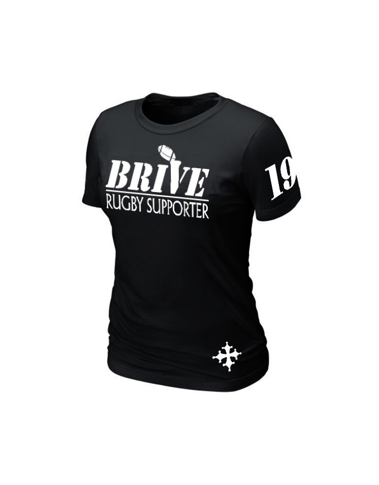T-SHIRT FEMME RUGBY SUPPORTER BRIVE