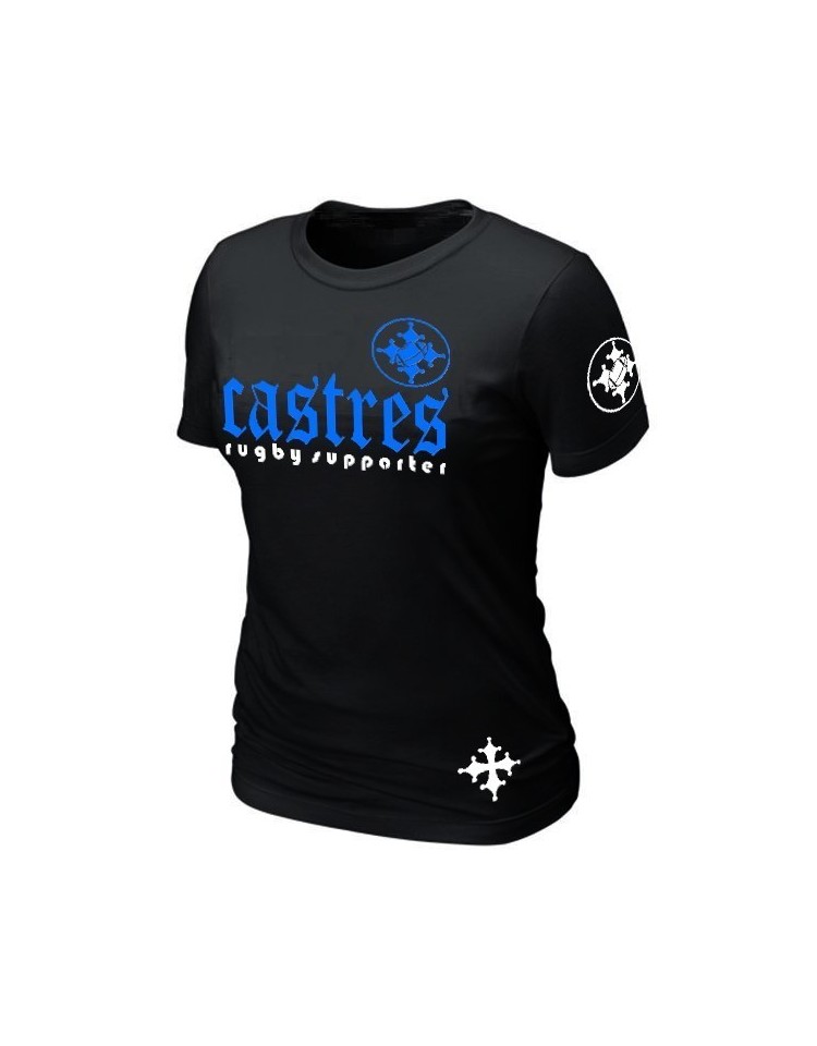 T-SHIRT FEMME RUGBY SUPPORTER CASTRES
