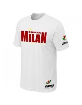 T-SHIRT Blanc ITALIA FORZA MILAN