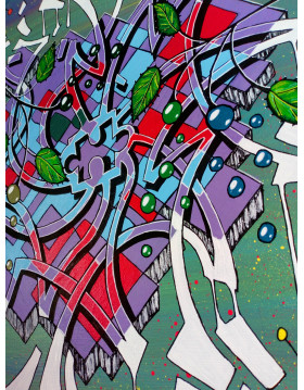 TABLEAU "Travail Sur Soi" - STREET-ART GRAFFITI - PK29